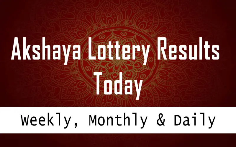 Akshaya lottery result today